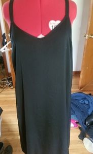 Double V front and back loose fit dress